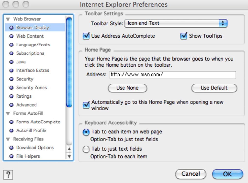 microsoft internet explorer for mac 2013
